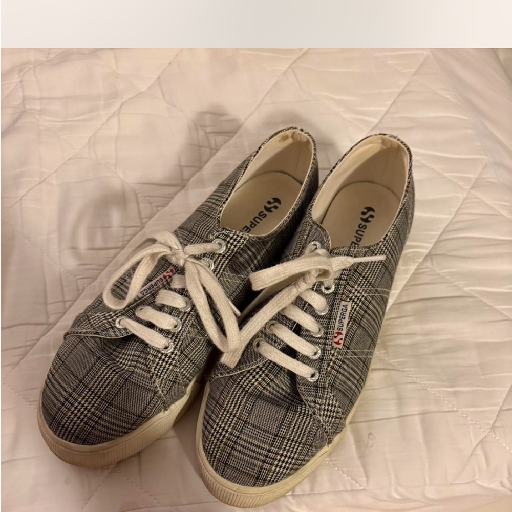 Superga Plaid Sneakers